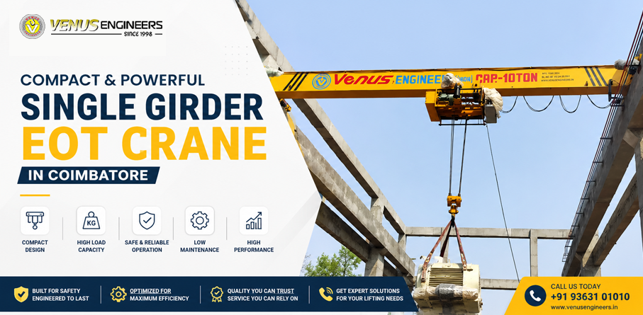 Single Girder EOT Crane in Coimbatore